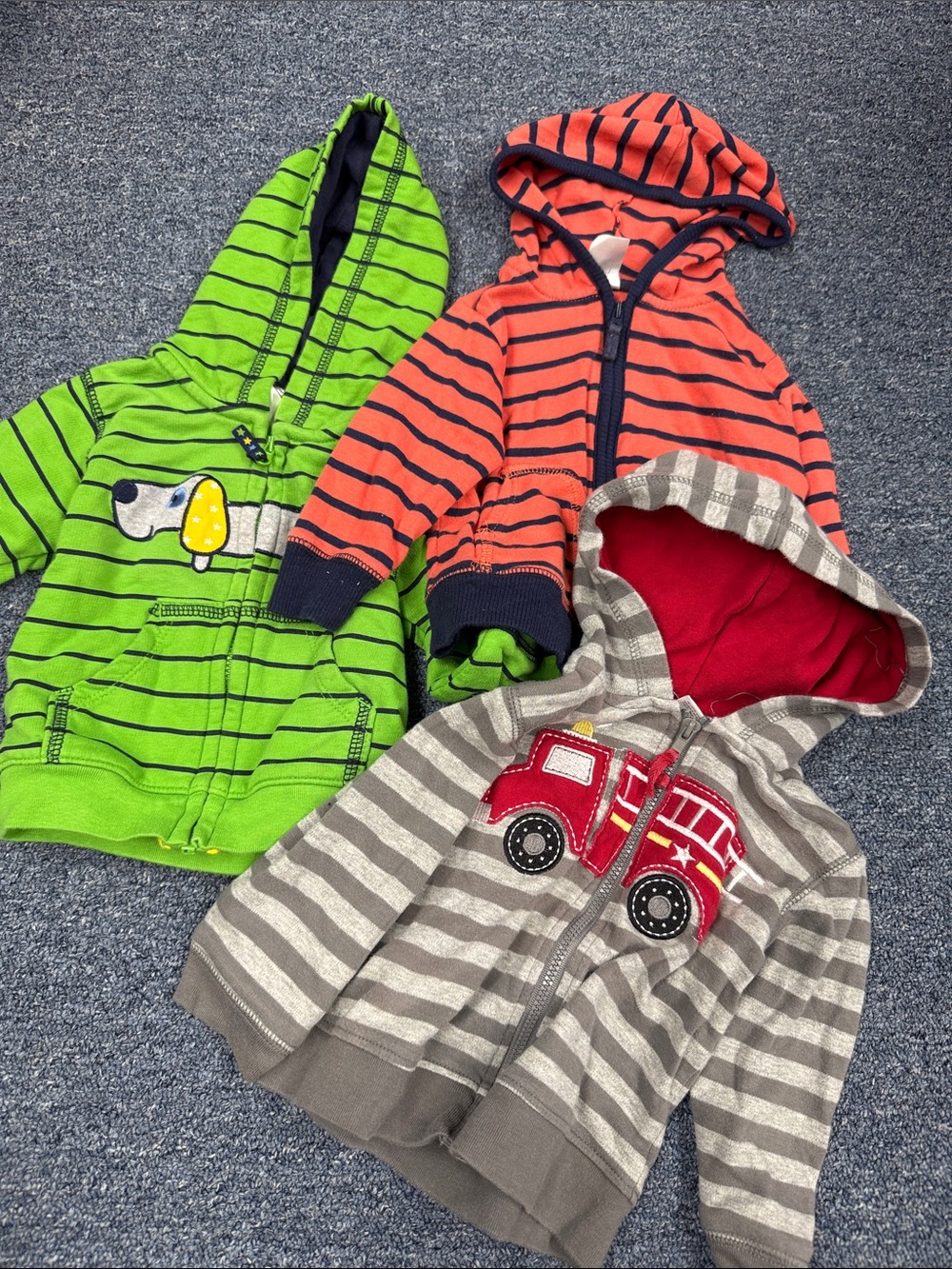 Carters baby boy bundle lot of hoodies